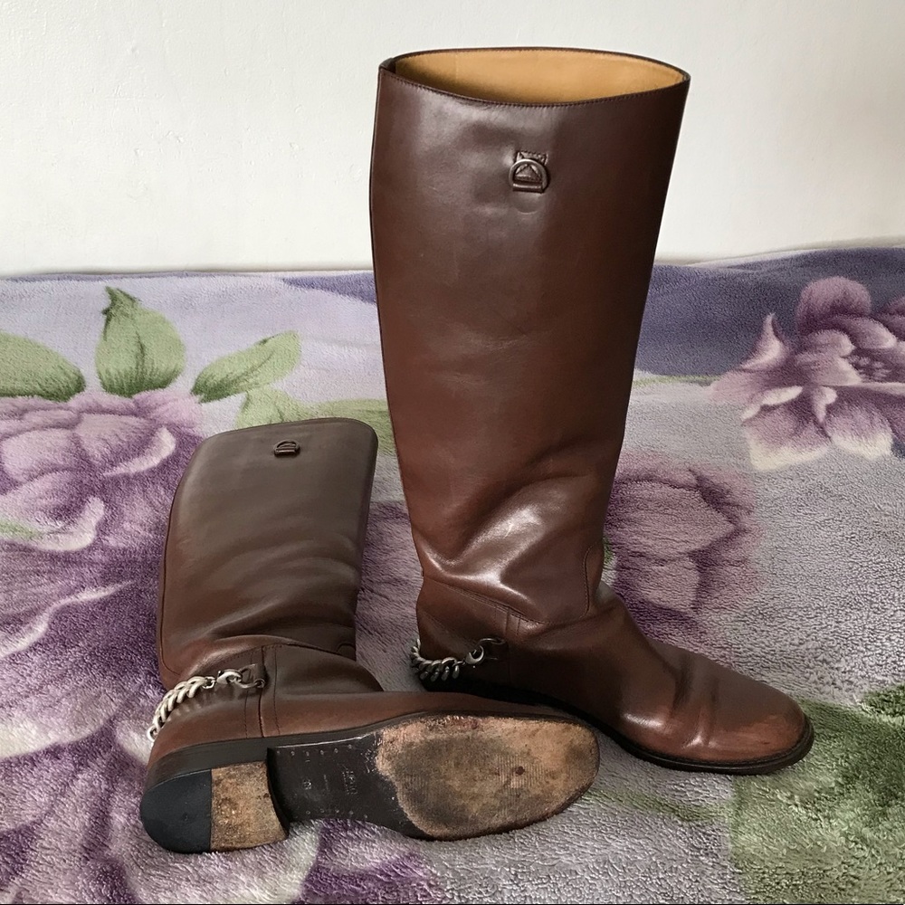 Hugo Boss Women’s Leather Riding Boots - Picture 5 of 11